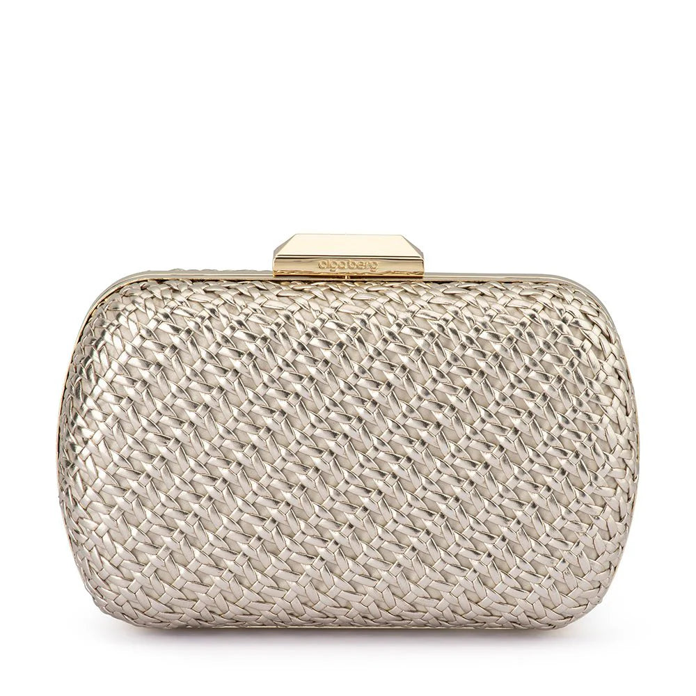 Olga Berg MALI Textured Clutch - Gold