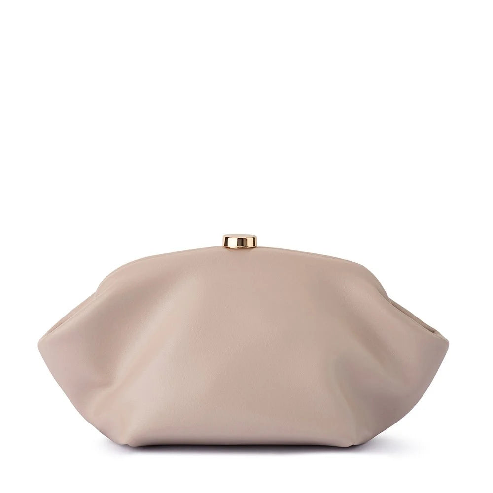 Olga Berg MARINA Pearl Clutch - Natural
