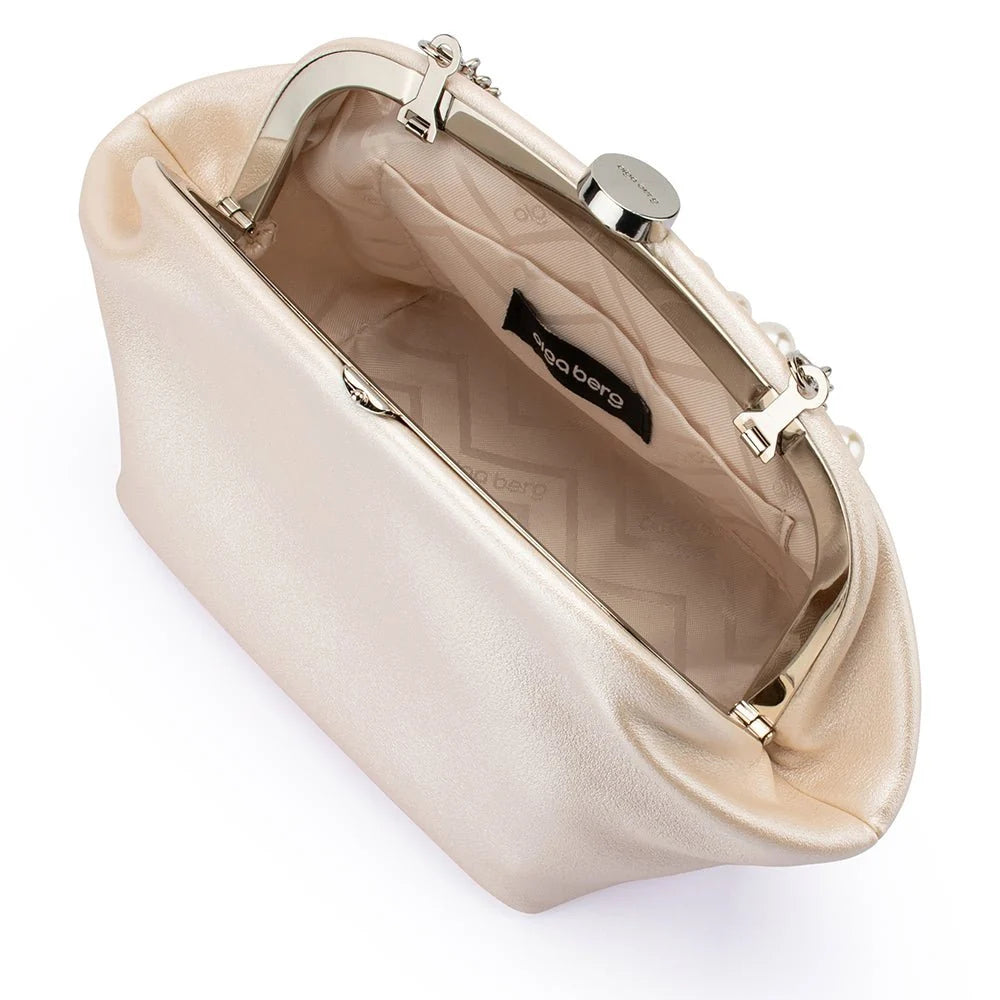 Olga Berg MARINA Pearl Clutch - Pearl