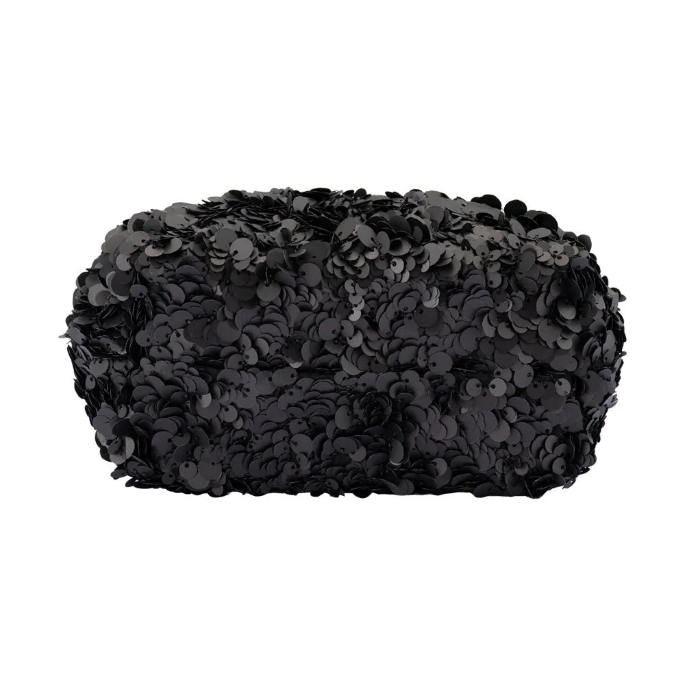 Olga Berg Mattie Sequin Pouch - Black