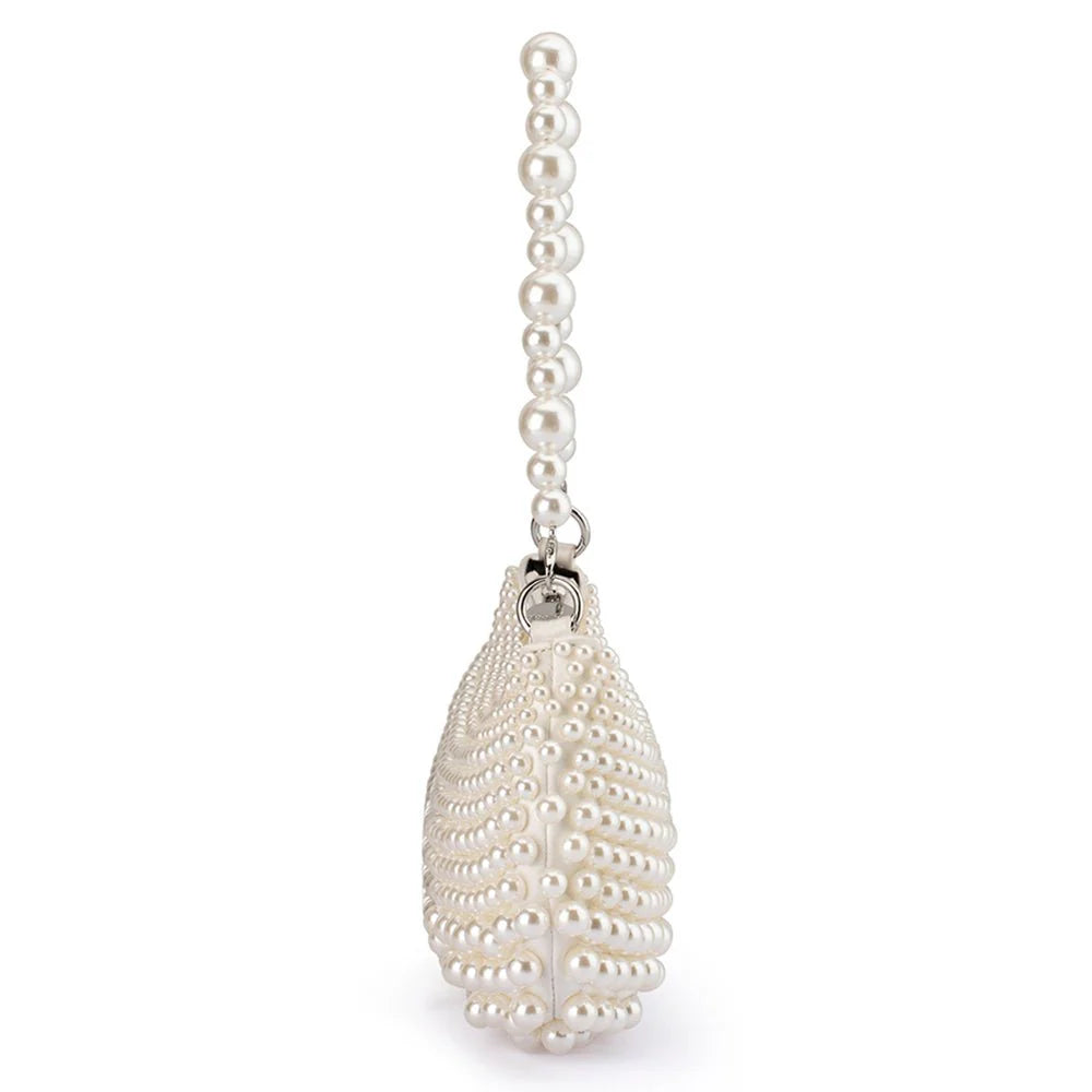 Olga Berg PIA Pearl Croissant Bag - Pearl