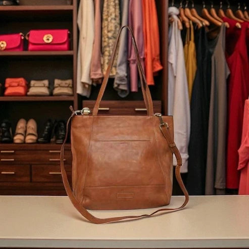 Cosgrove & Co Prahran Market Tote Travel Bag - Tobacco