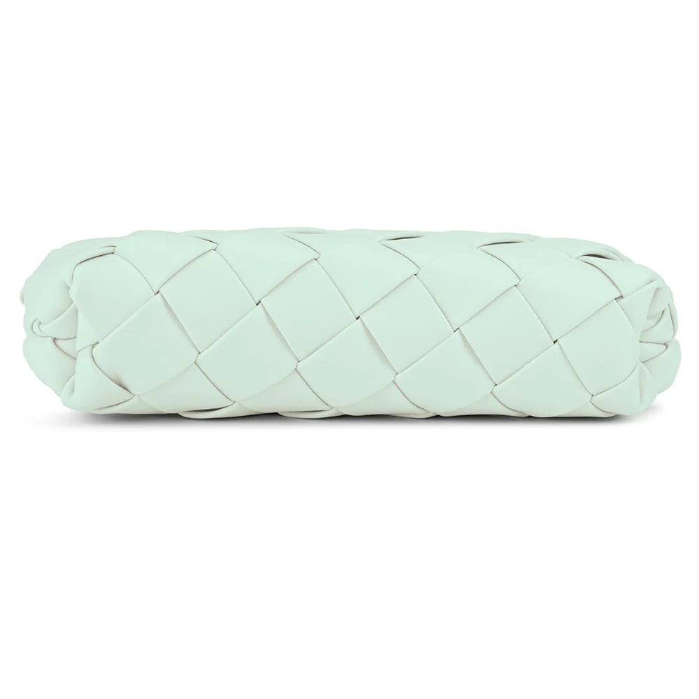 Olga Berg QUINN Woven Clutch - Mint