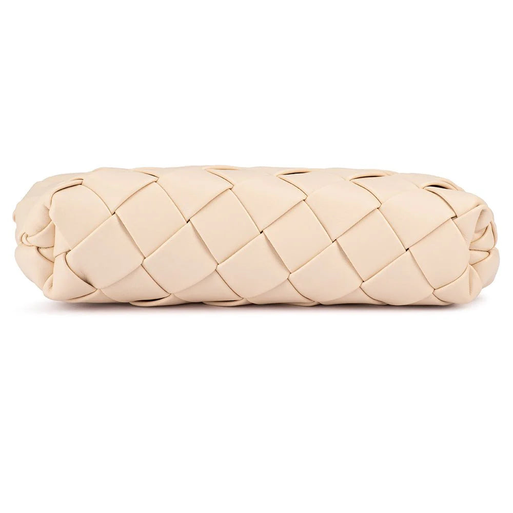 Olga Berg QUINN Woven Clutch - Natural