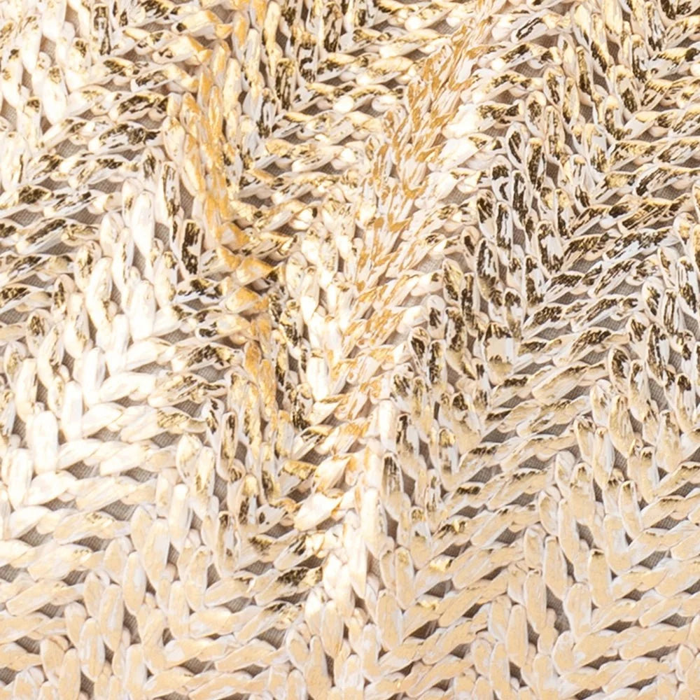 Olga Berg RITA Woven Clutch - Gold