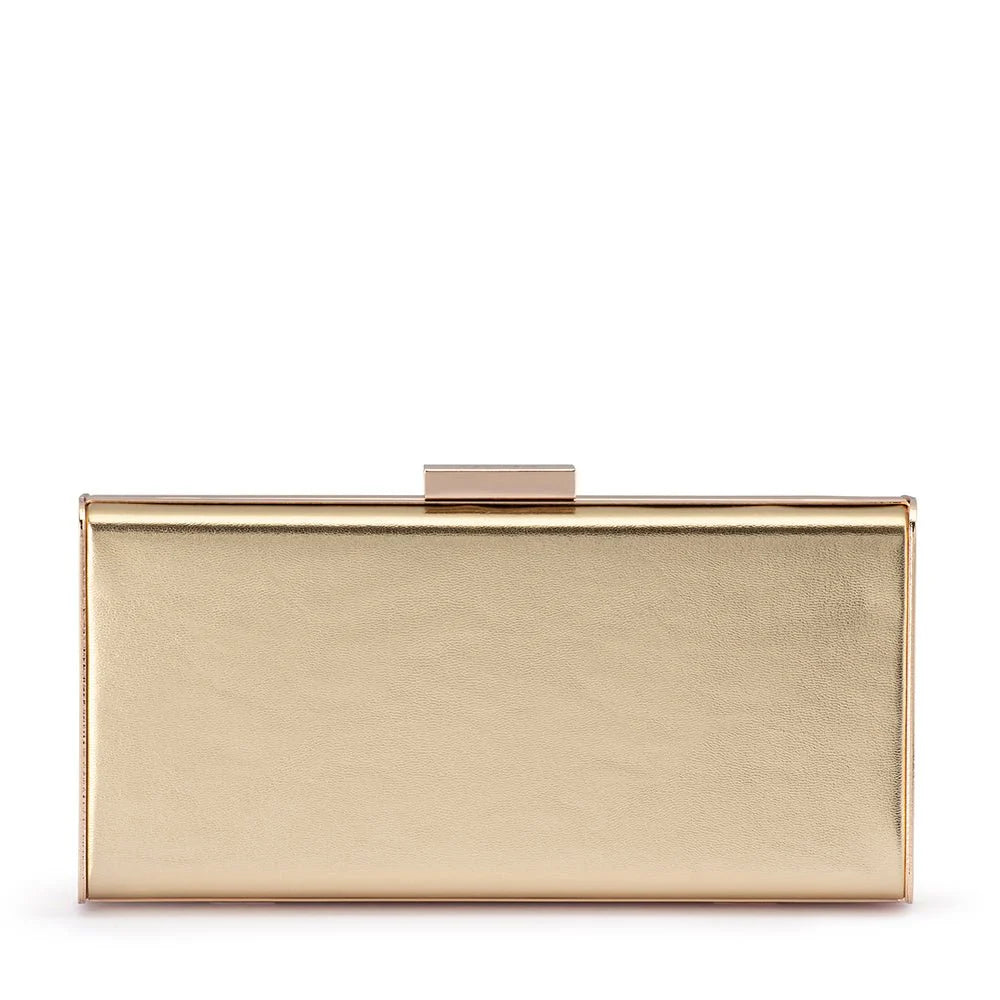 Olga Berg SAMANTHA Slimline Clutch - Gold