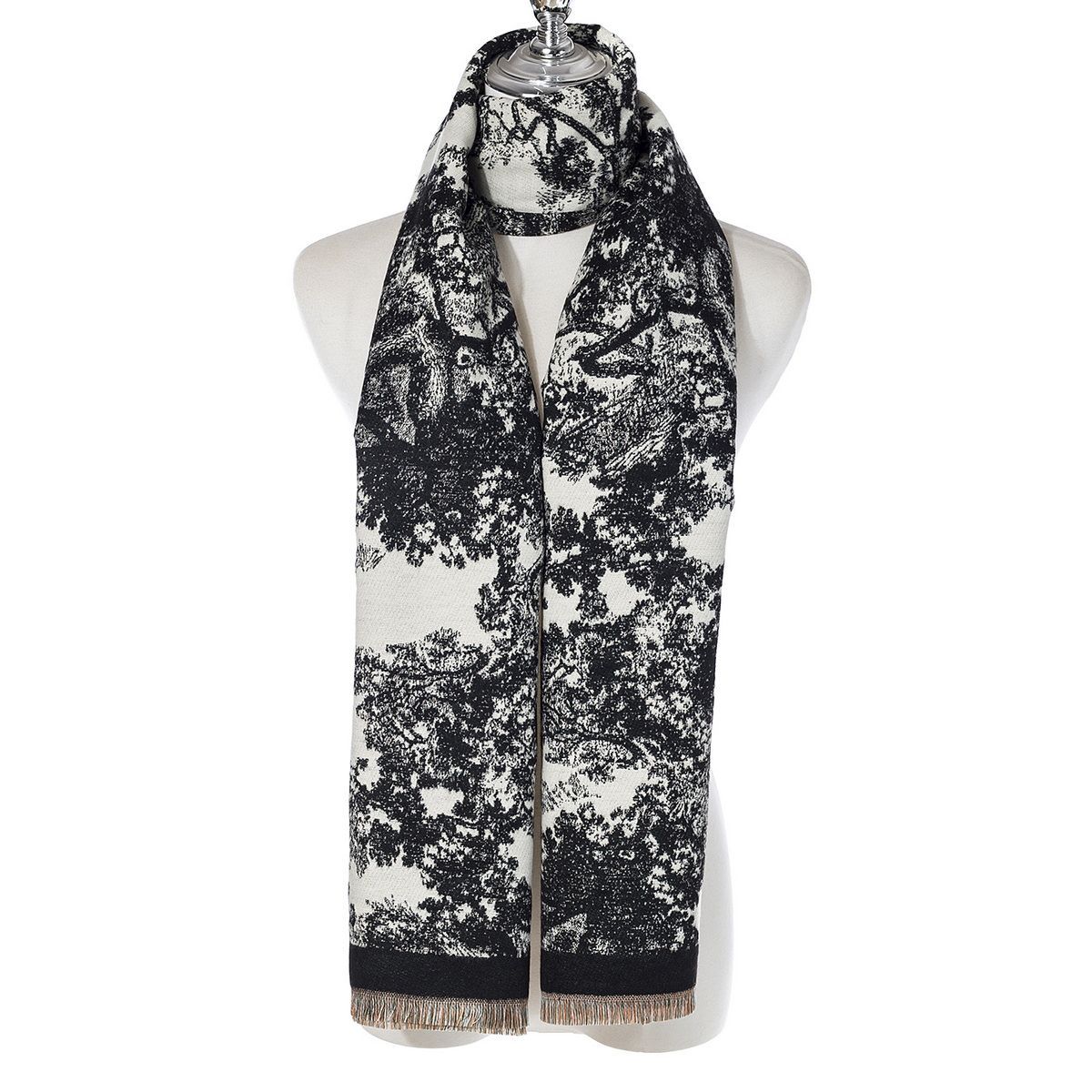 Ivys Forest Sketch Reversible Scarf