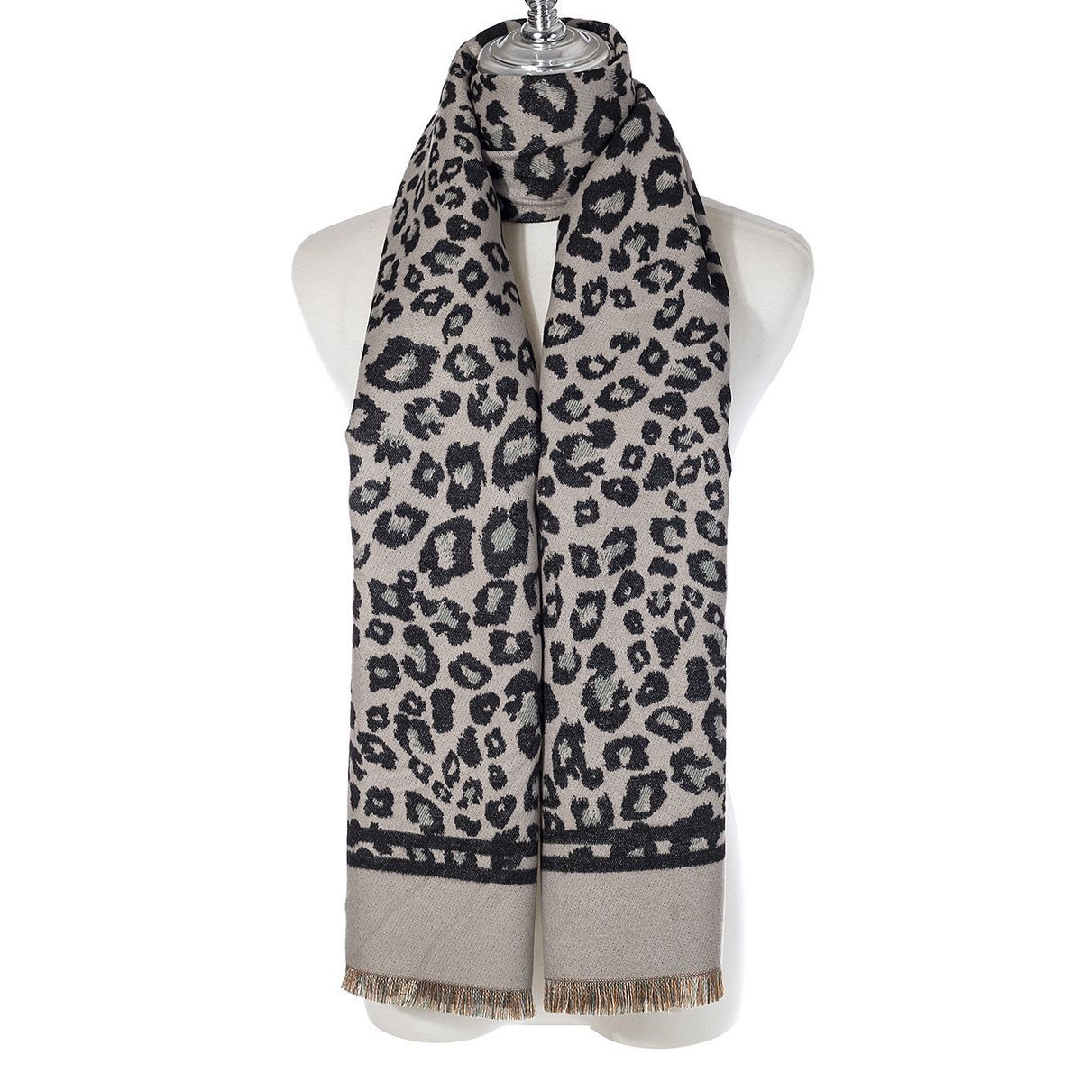 Ivys Wild Streak Leopard Print Scarf