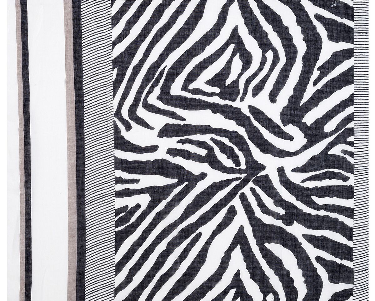 Ivys Wild Trail Zebra Print Scarf
