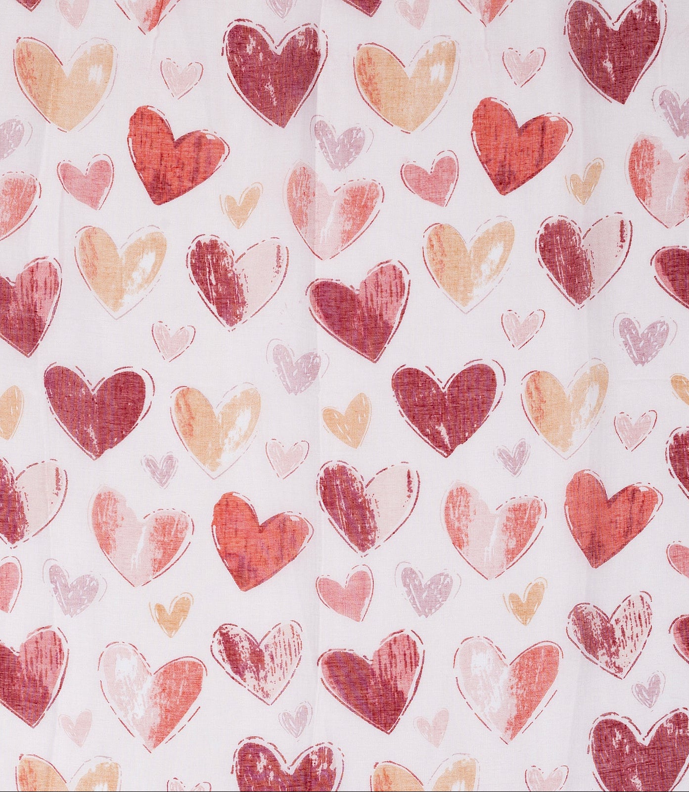 Ivys Watercolour Heart Scarf