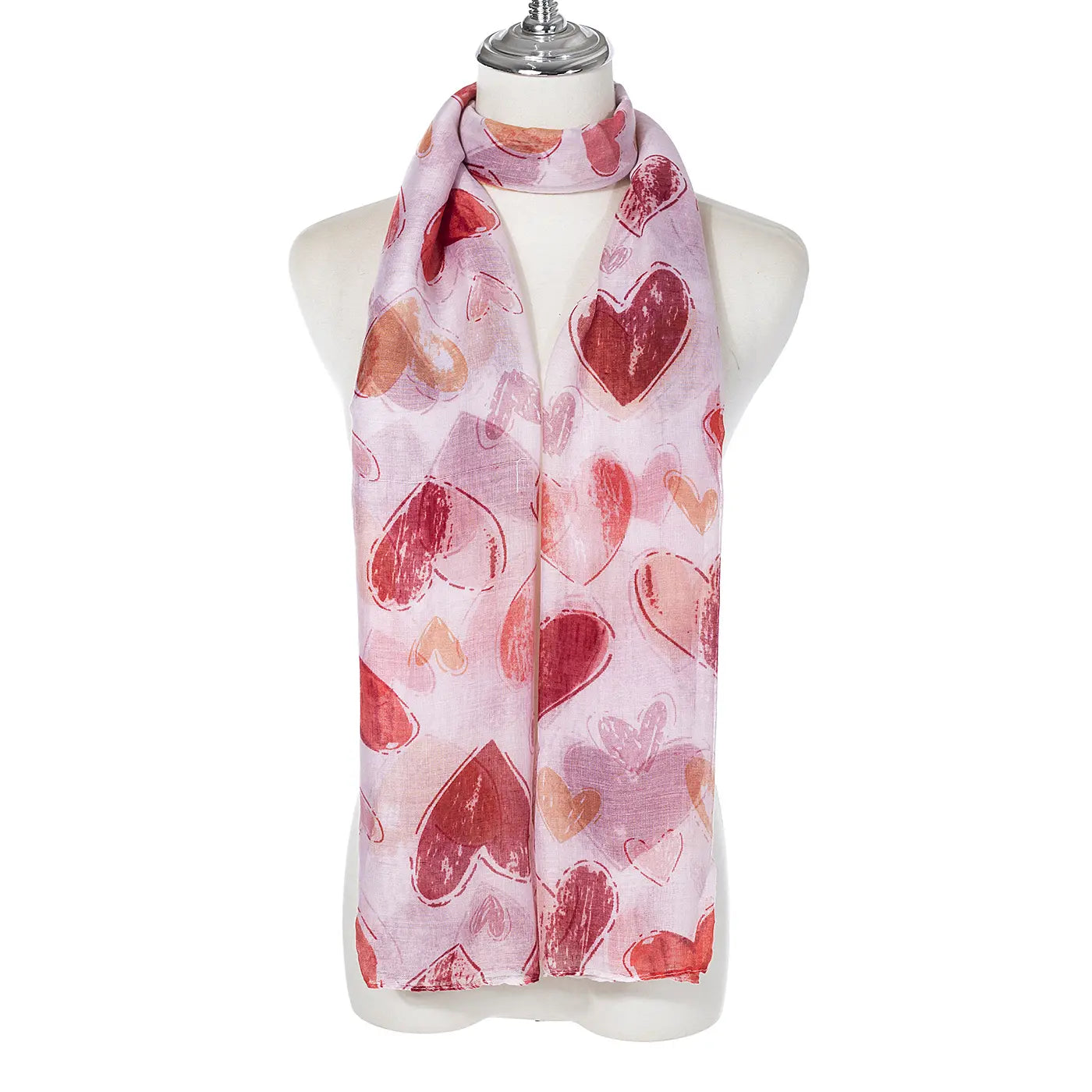 Ivys Watercolour Heart Scarf