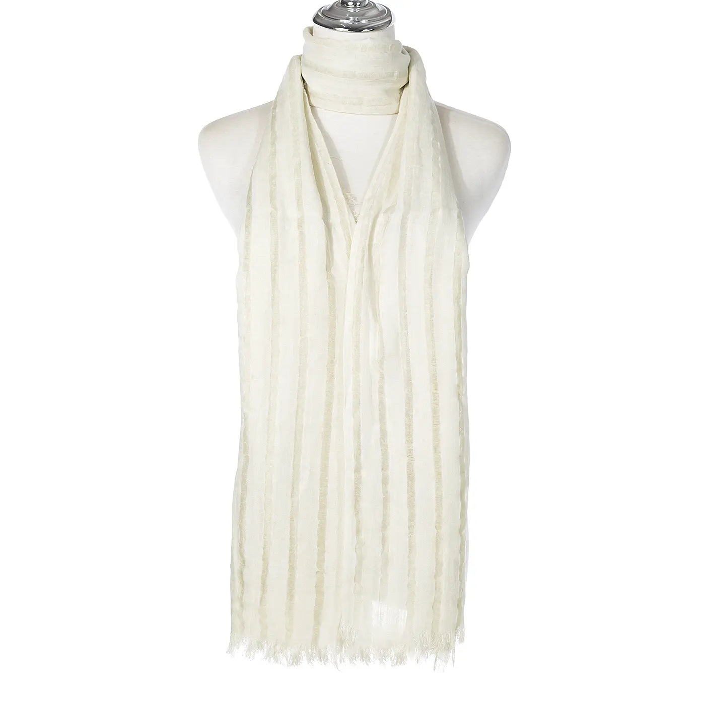 Ivys Textured Stripe Scarf