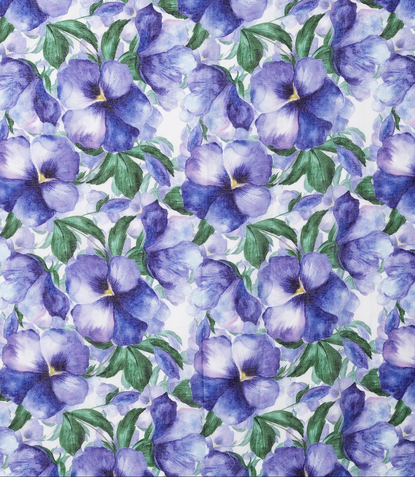 Ivys Purple Pansy Floral Scarf