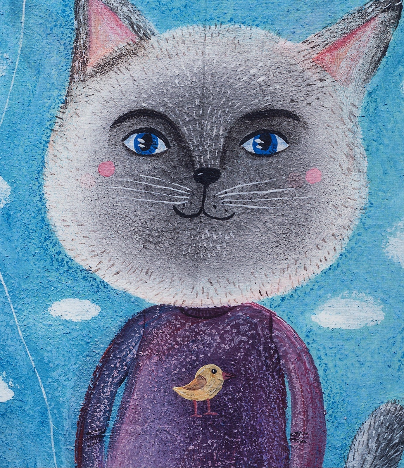 Ivys Whimsical Cat Scarf
