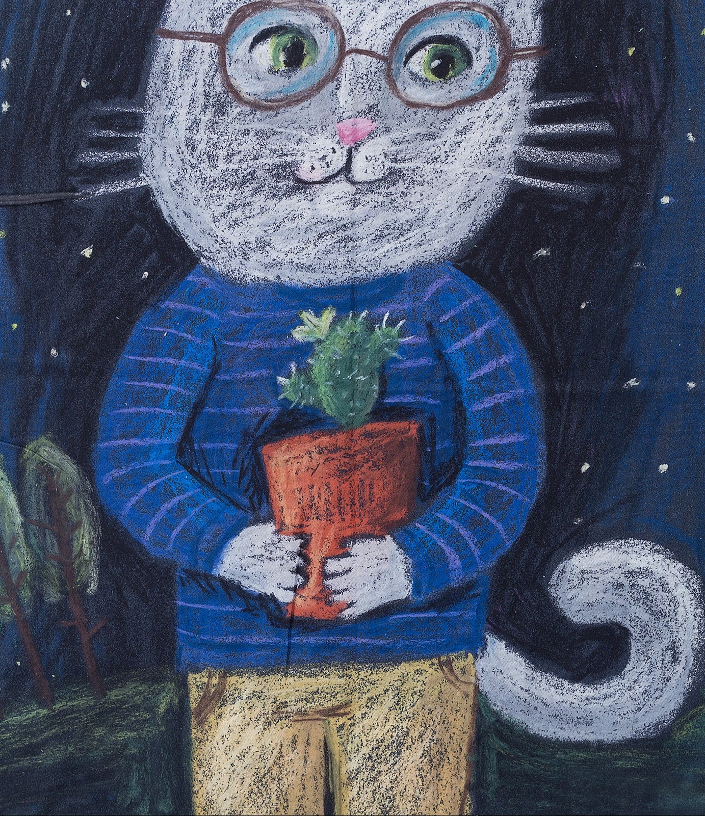 Ivys Whimsical Cat Scarf