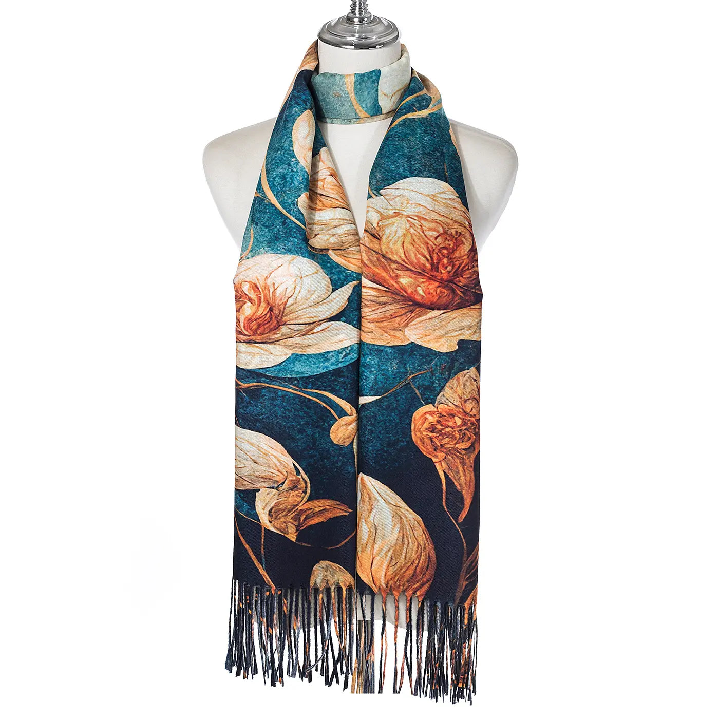 Ivys Midnight Floral Scarf