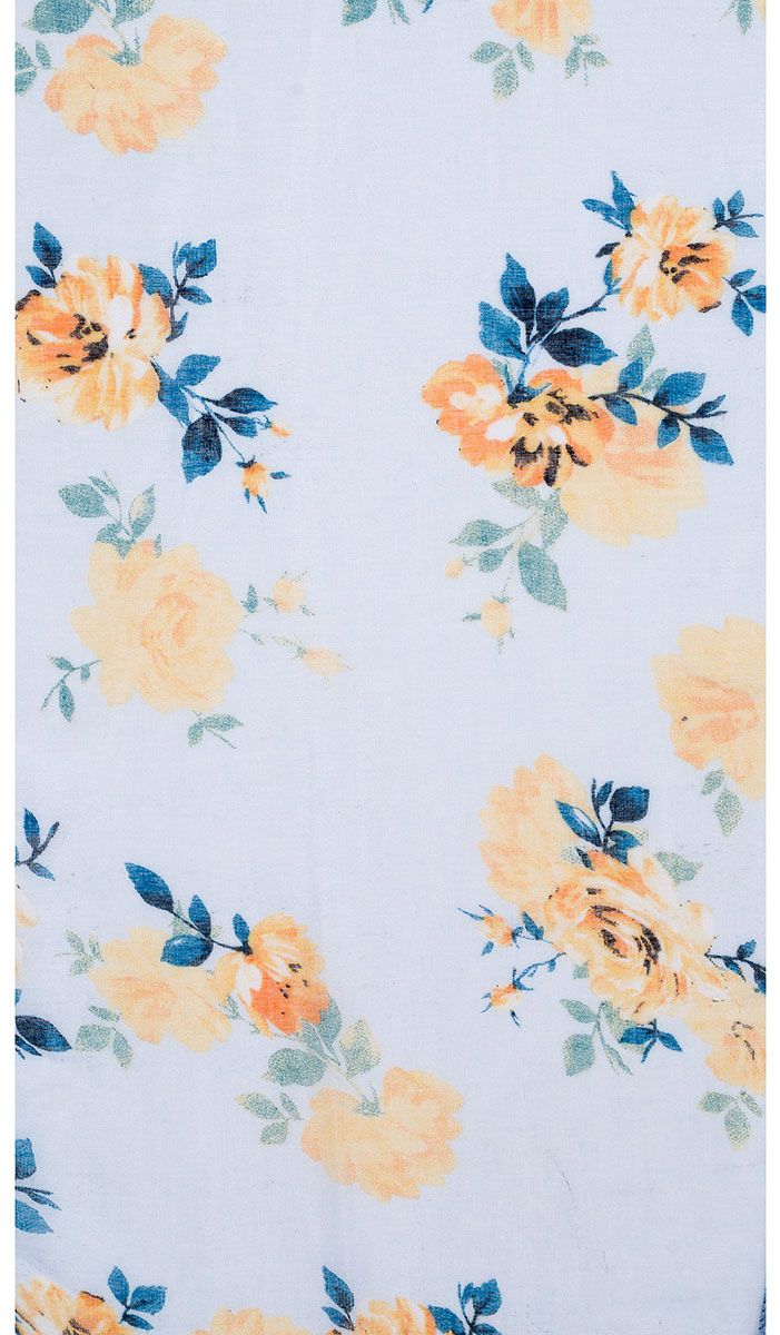 Ivys Golden Bloom Floral Scarf