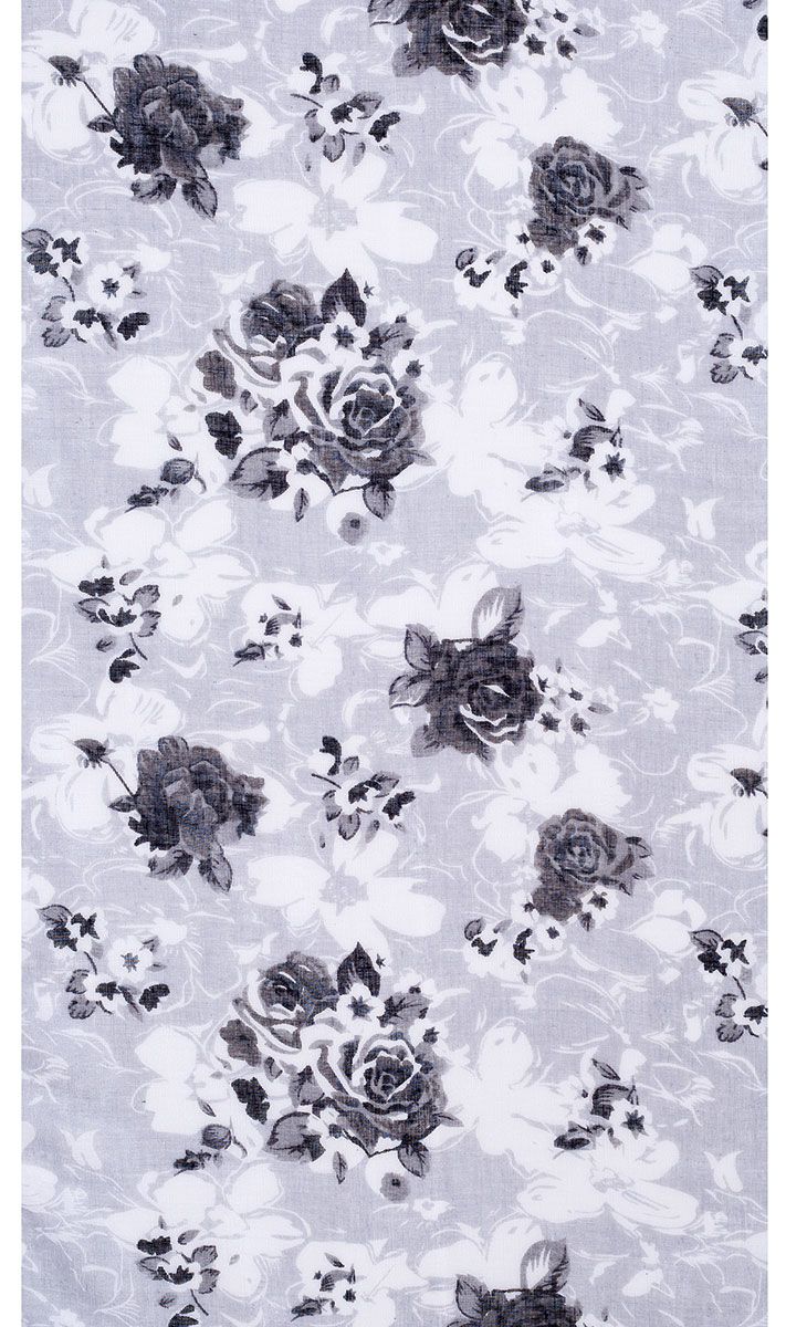 Ivys Monochrome Rose Garden Scarf