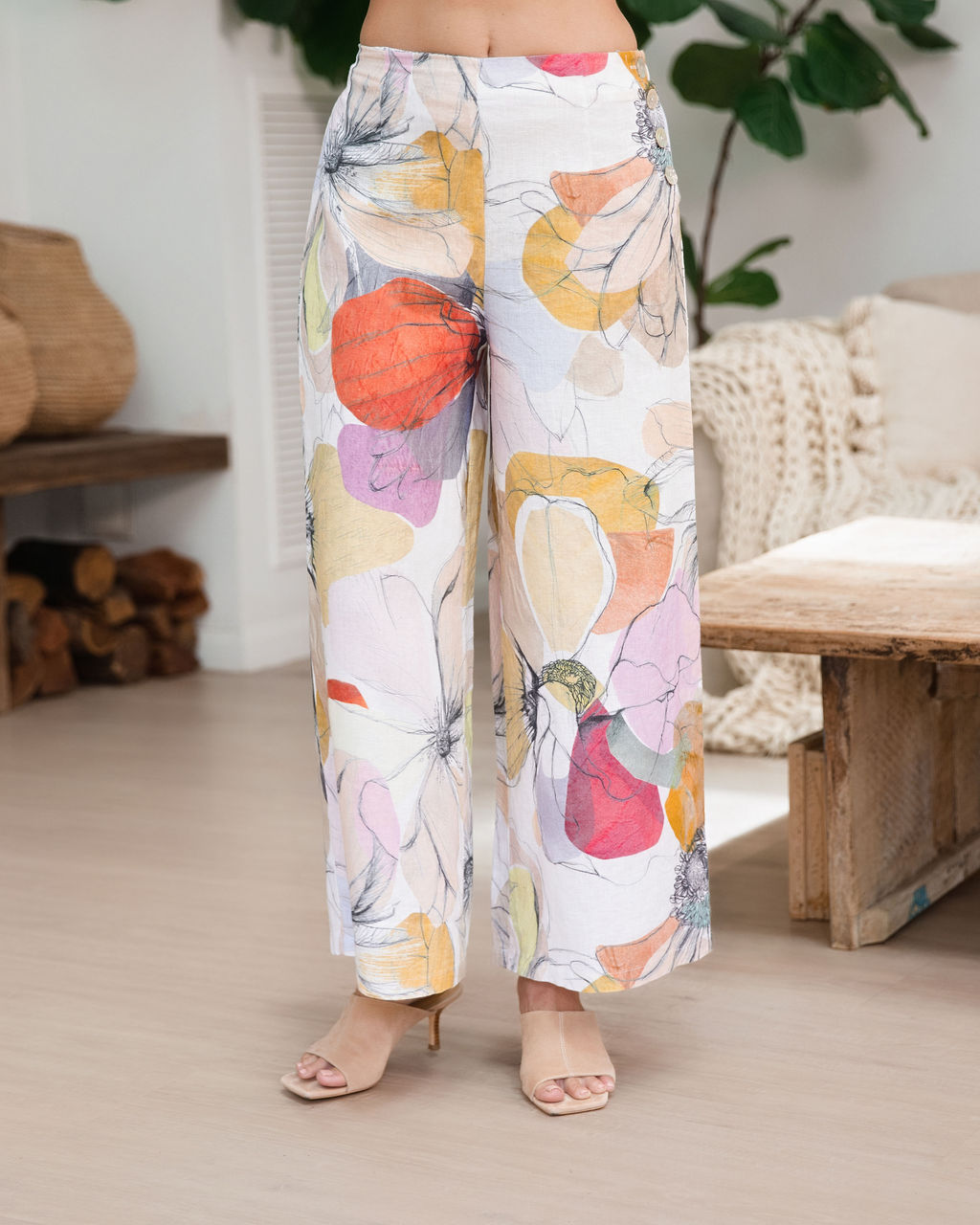 See Saw Palazzo Pant - Petal Drift Print