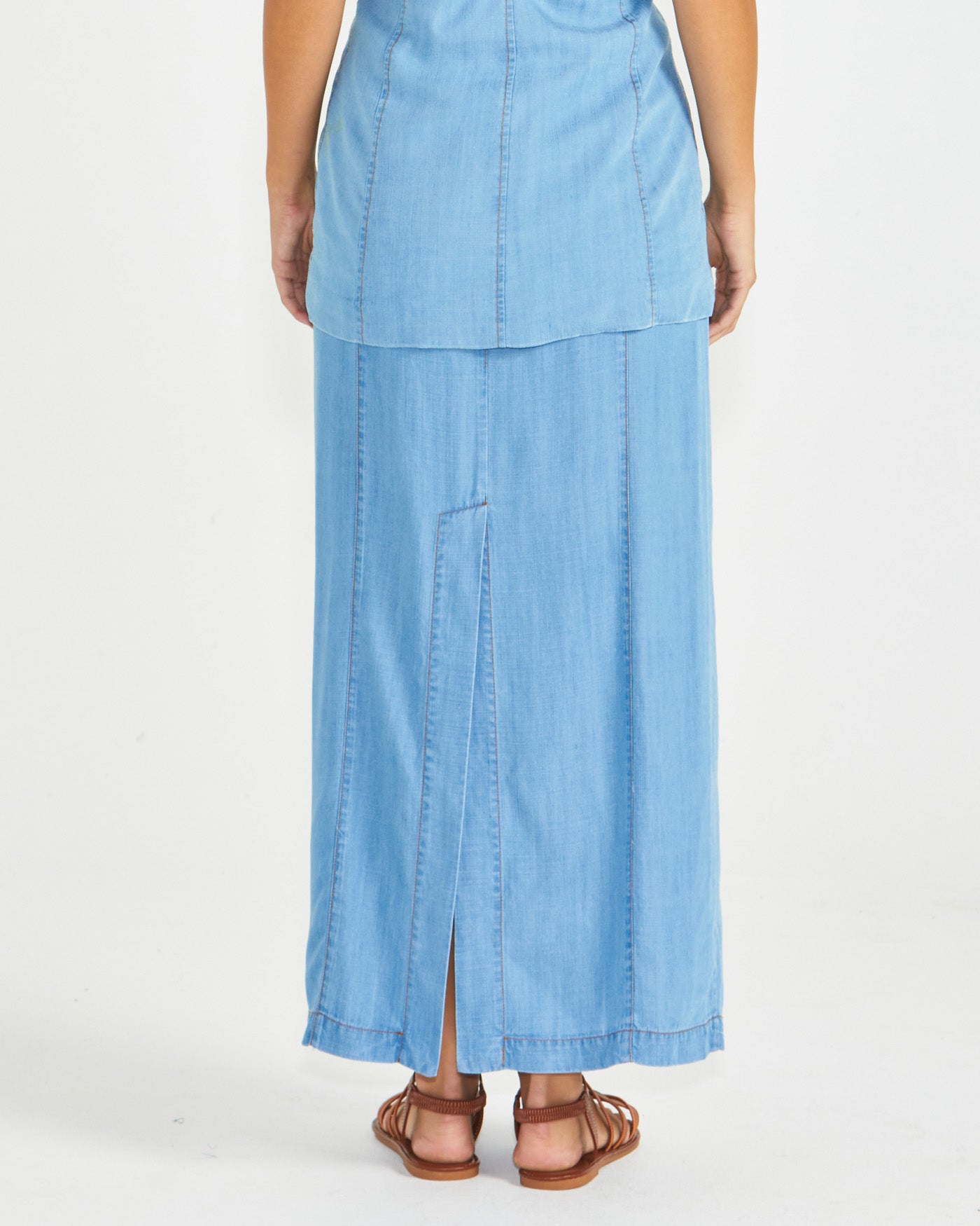 Sass Seville Maxi Skirt - Chambray