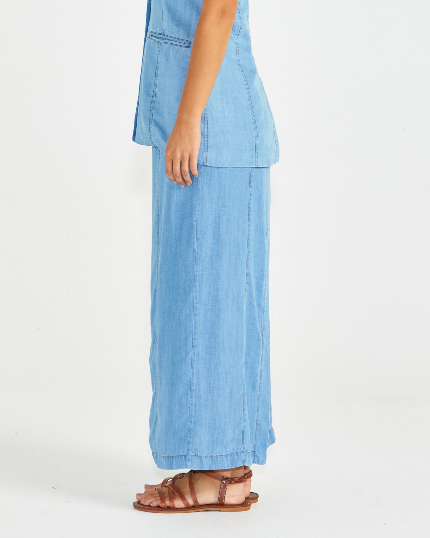 Sass Seville Maxi Skirt - Chambray