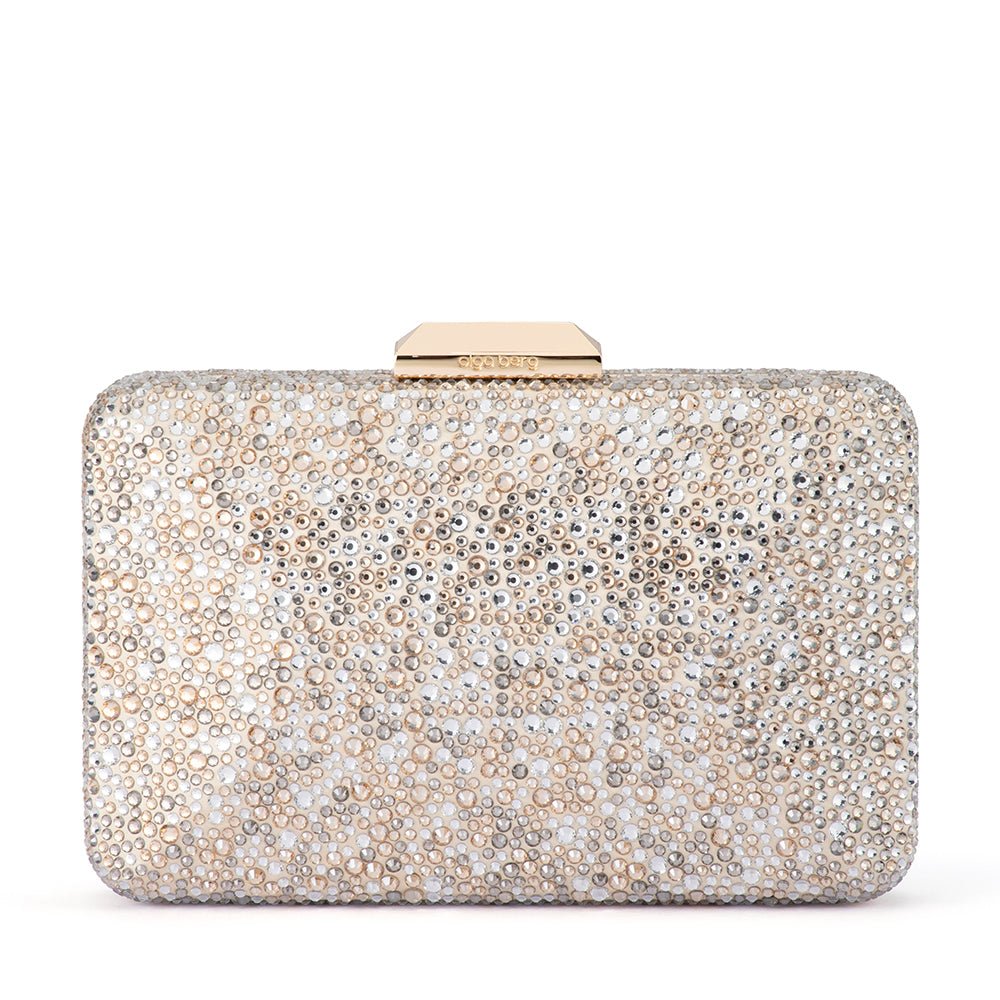 Olga Berg Shira Hotfix Clutch - Champagne