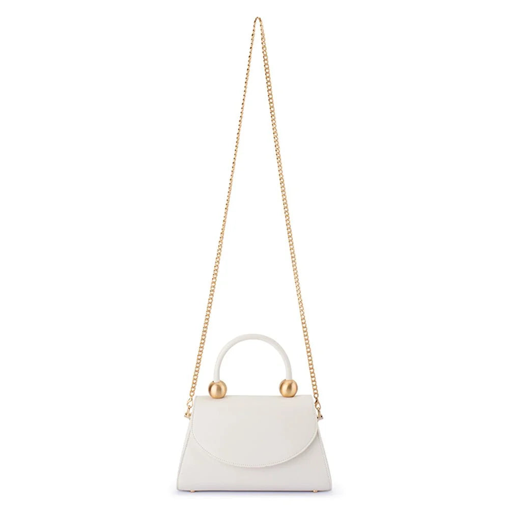 Olga Berg SIREN Top Handle Bag - White