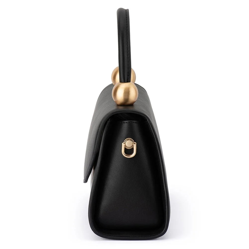 Olga Berg SIREN Top Handle Bag - Black