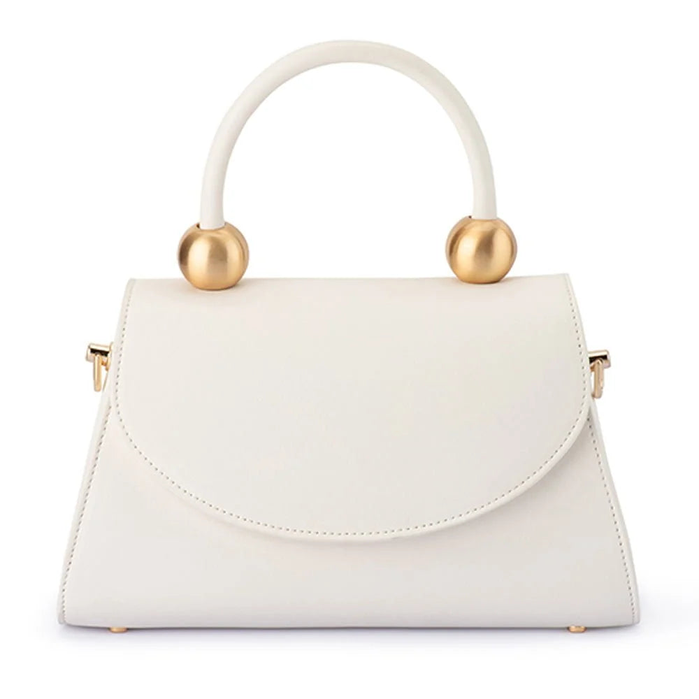 Olga Berg SIREN Top Handle Bag - White