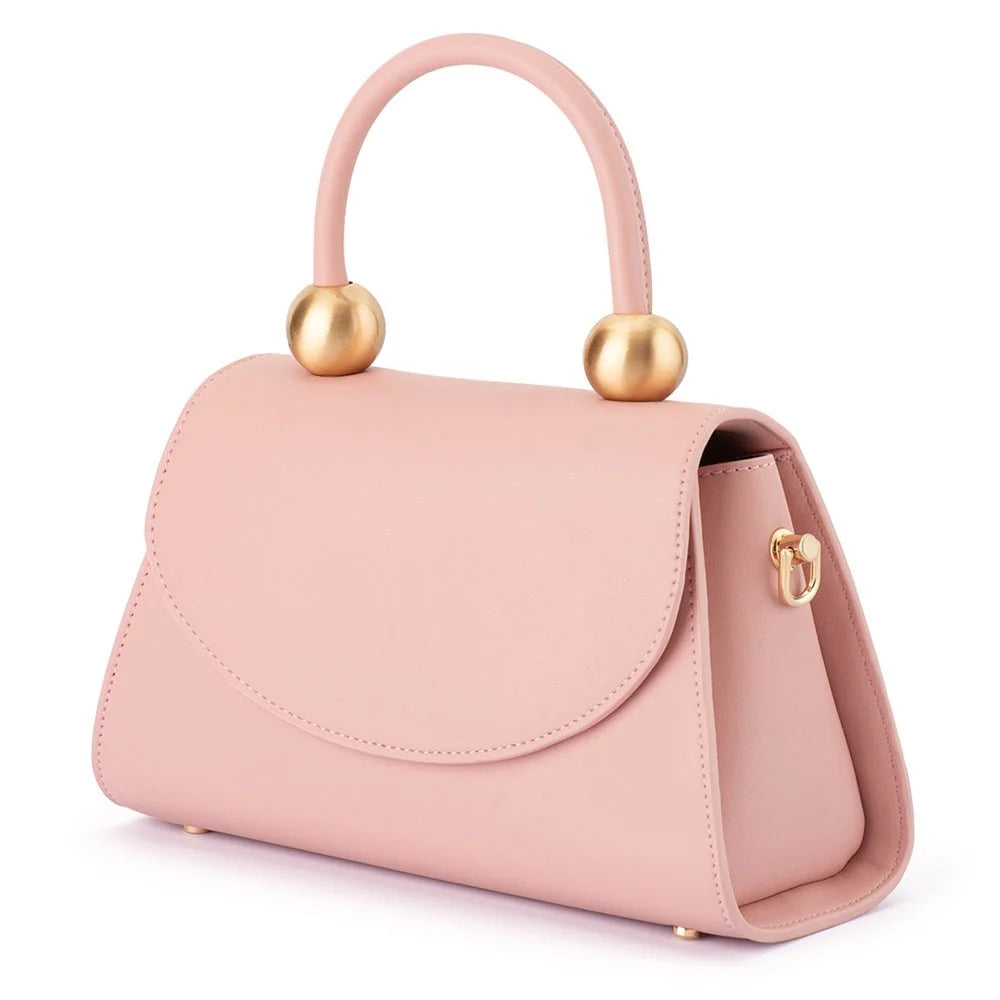Olga Berg SIREN Top Handle Bag - Blush