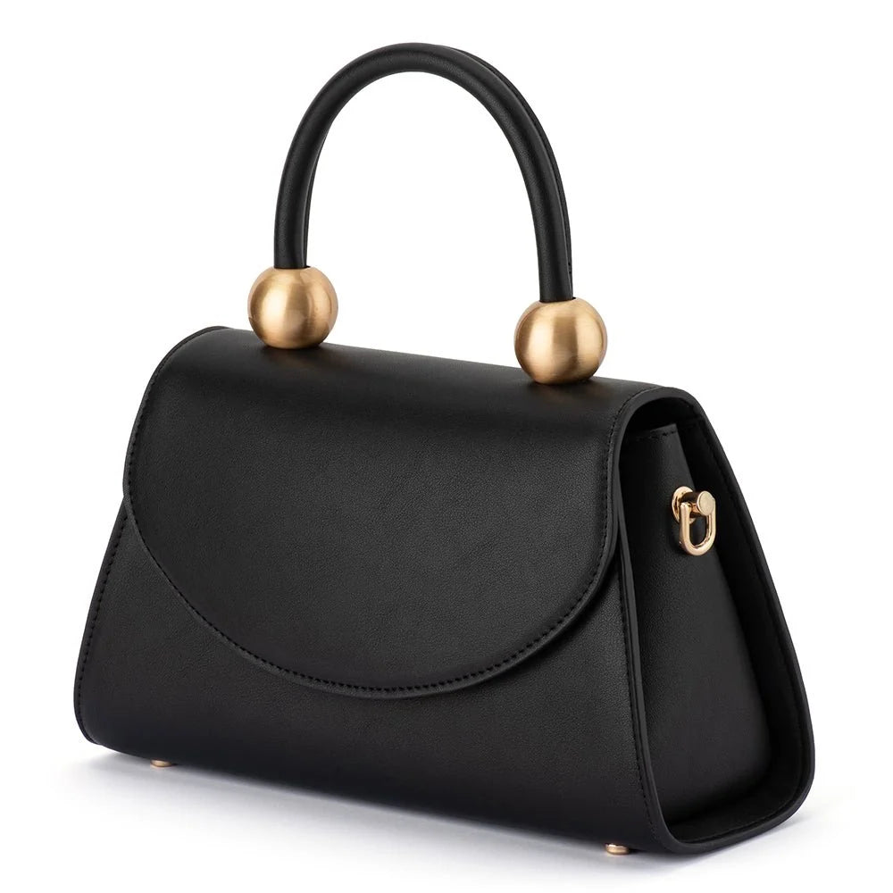 Olga Berg SIREN Top Handle Bag - Black