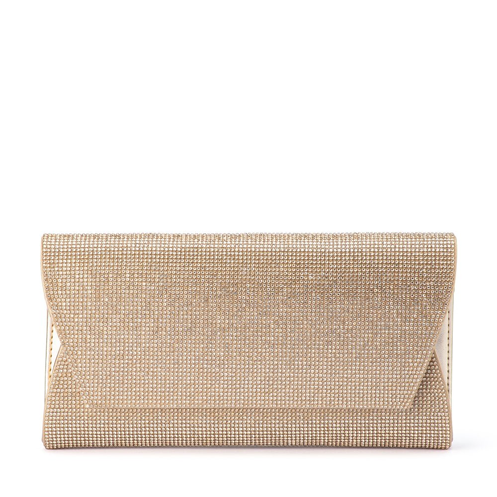 Olga Berg STACEY Crystal Clutch - Gold