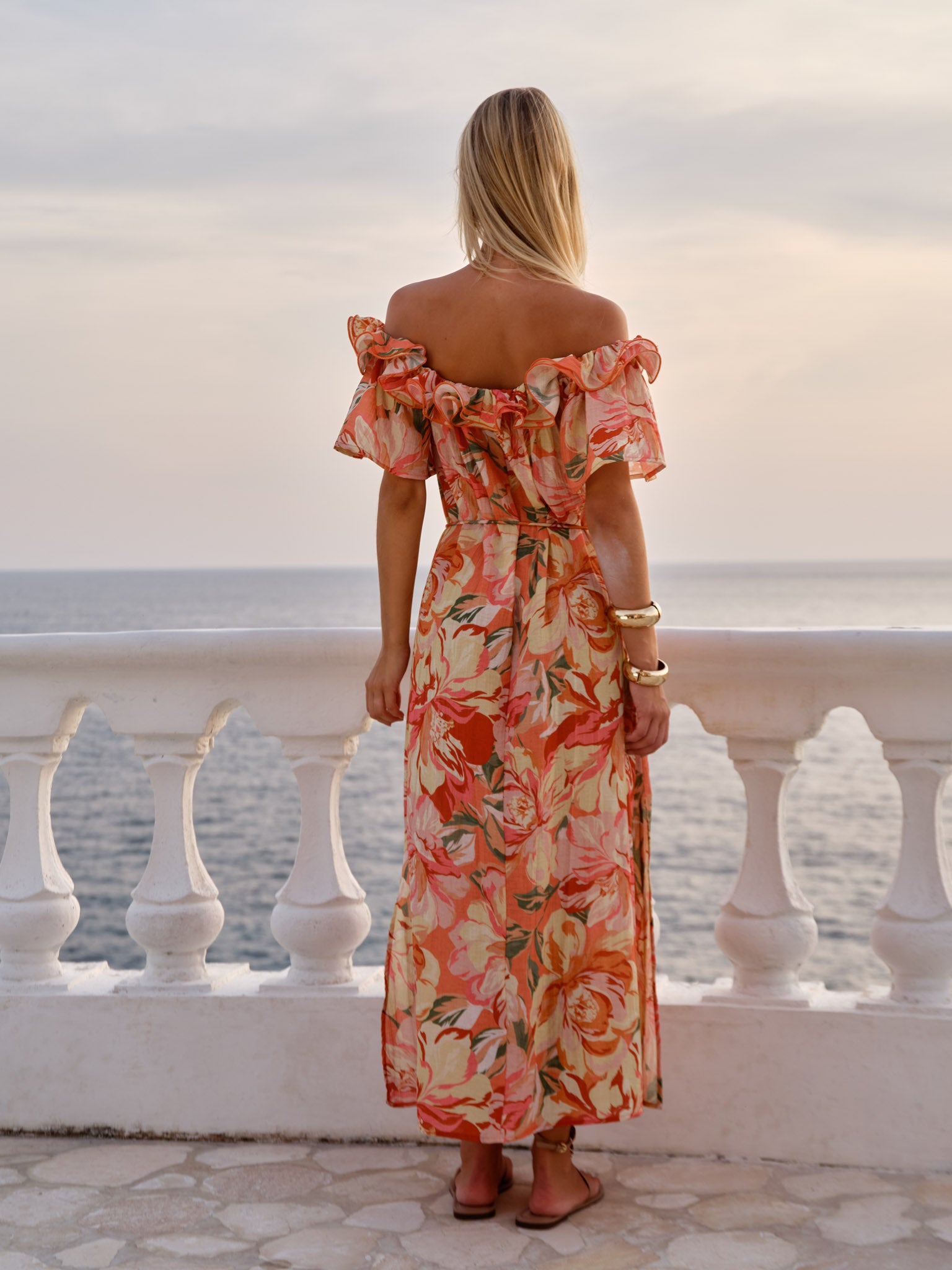 Fate+Becker Cosima Floral Midi Dress - Petal