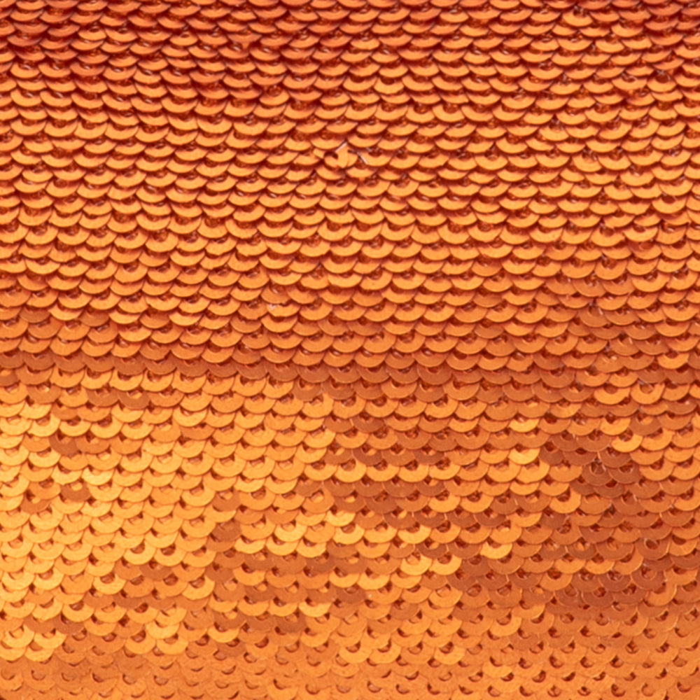 Olga Berg Zephyr Sequin Clutch - Copper