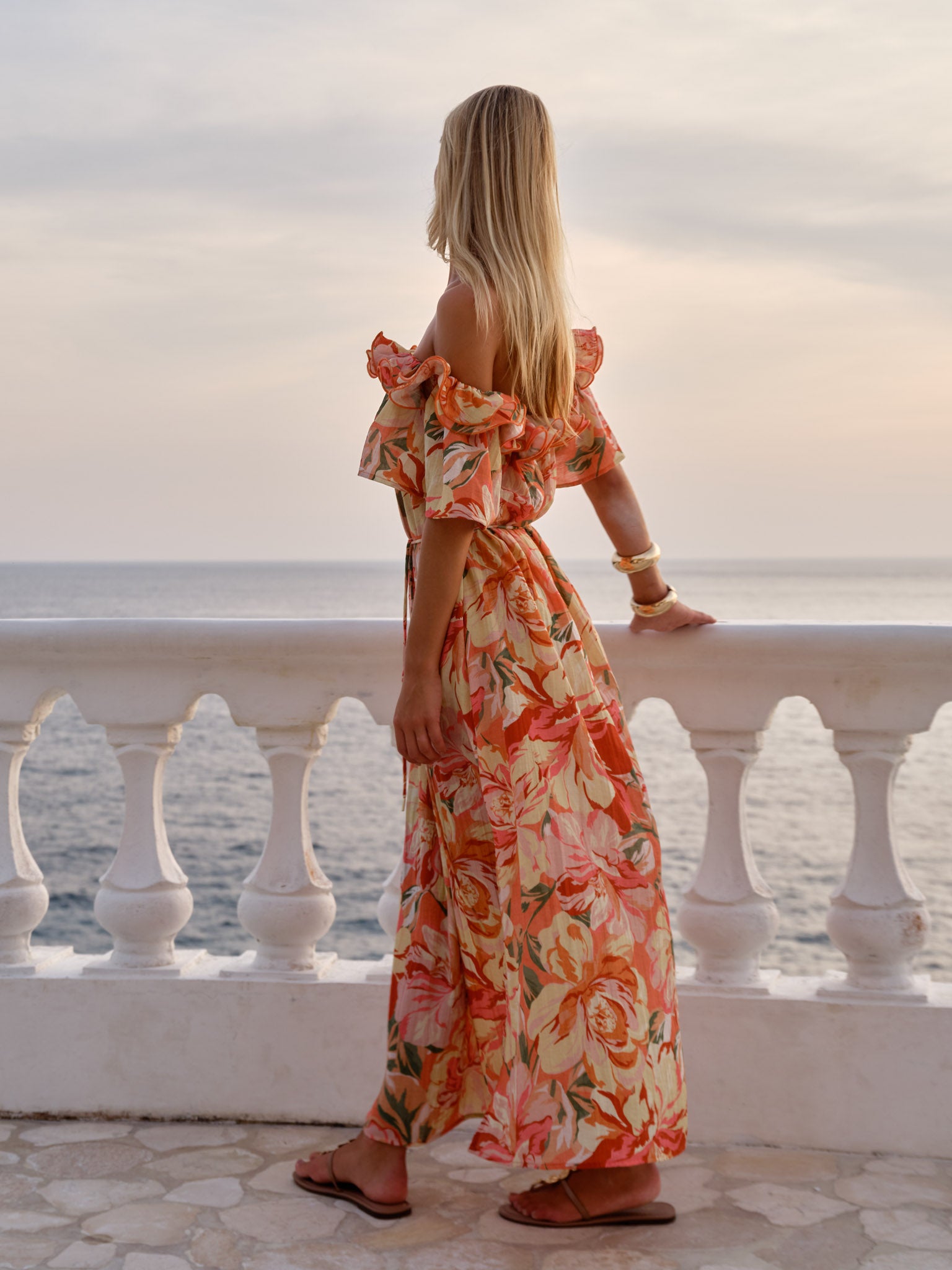Fate+Becker Cosima Floral Midi Dress - Petal