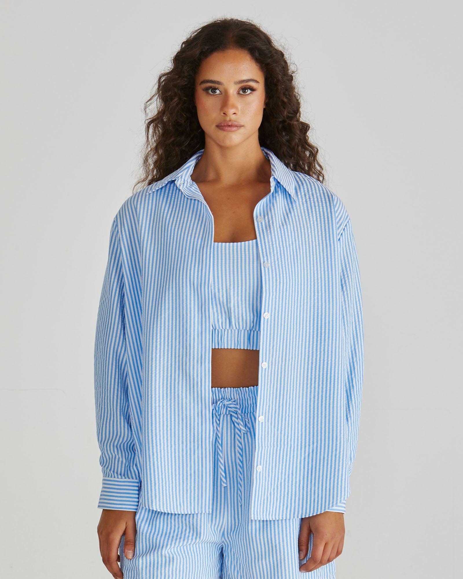 Sass Alani Shirt - Blue/White Stripe