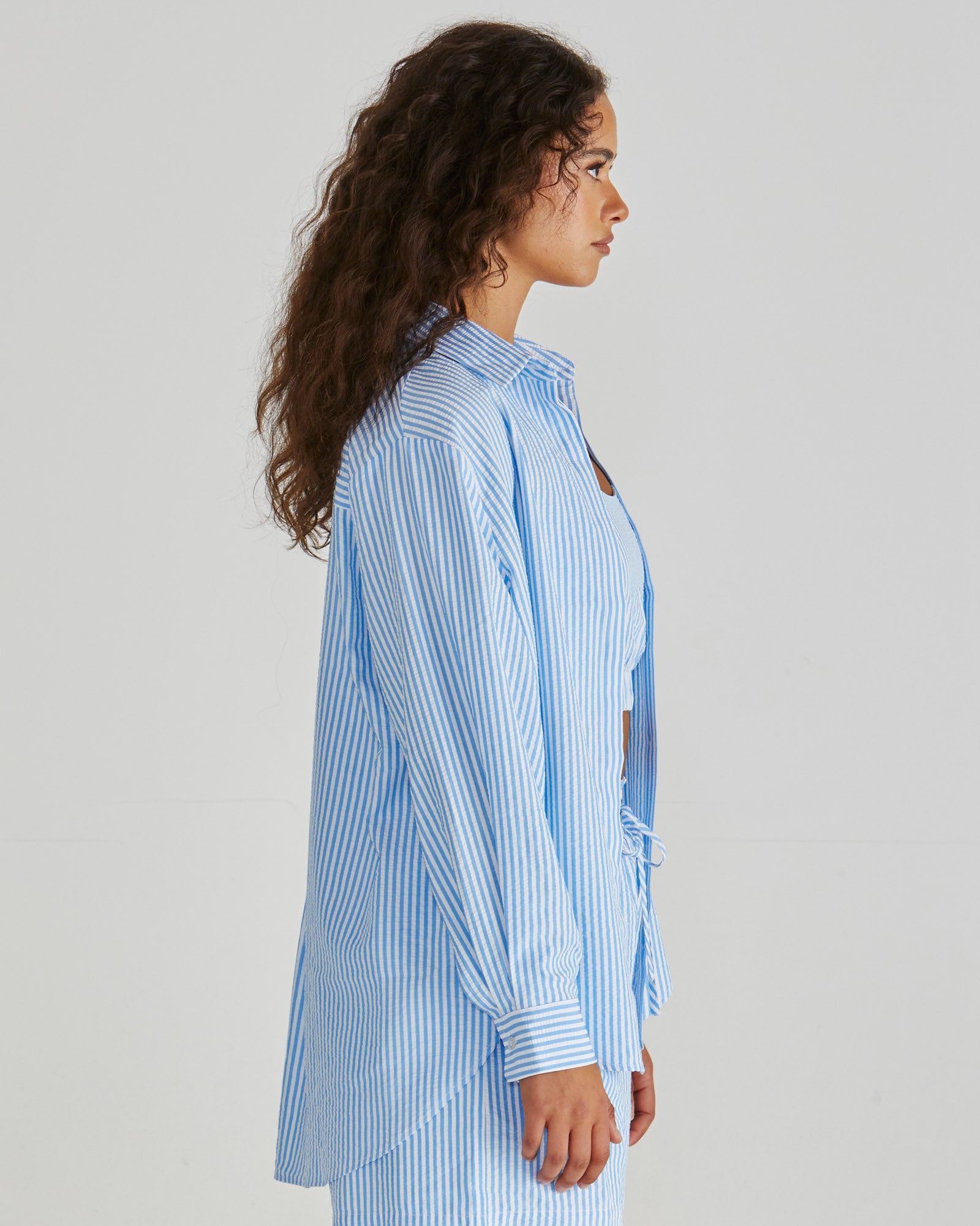 Sass Alani Shirt - Blue/White Stripe