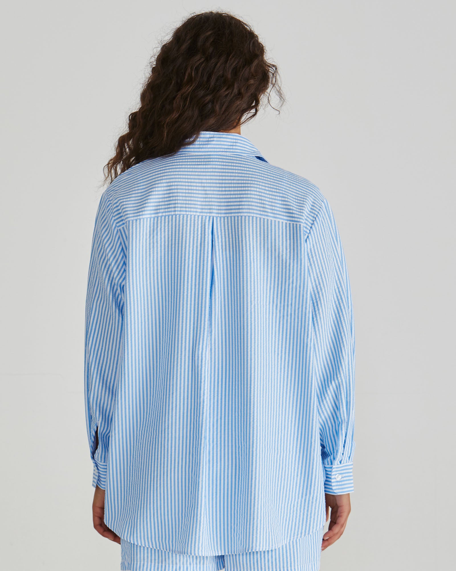 Sass Alani Shirt - Blue/White Stripe