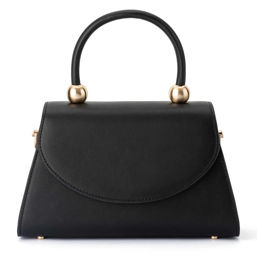 Olga Berg SIREN Top Handle Bag - Black
