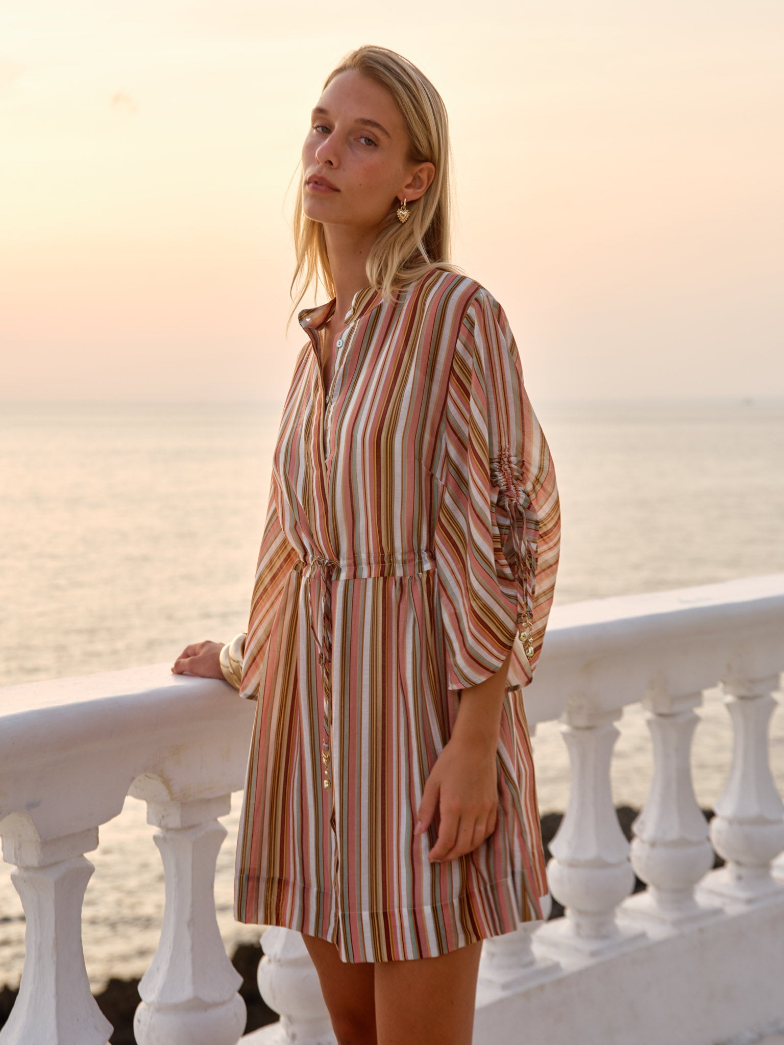 Fate+Becker Vera Mini Dress - Sandbar Stripe