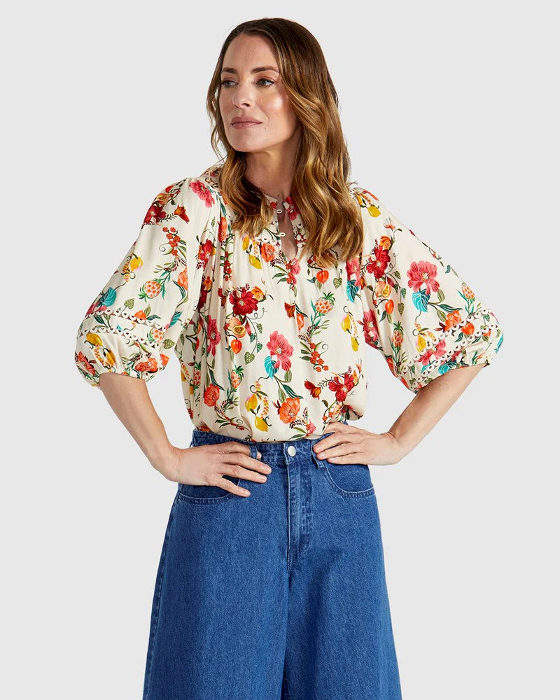 Fate+Becker Guadalupe Top - Cream Rio