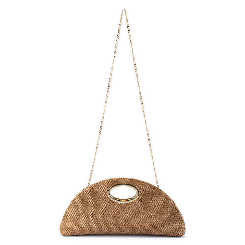 Olga Berg GEENA Straw Bag - Natural