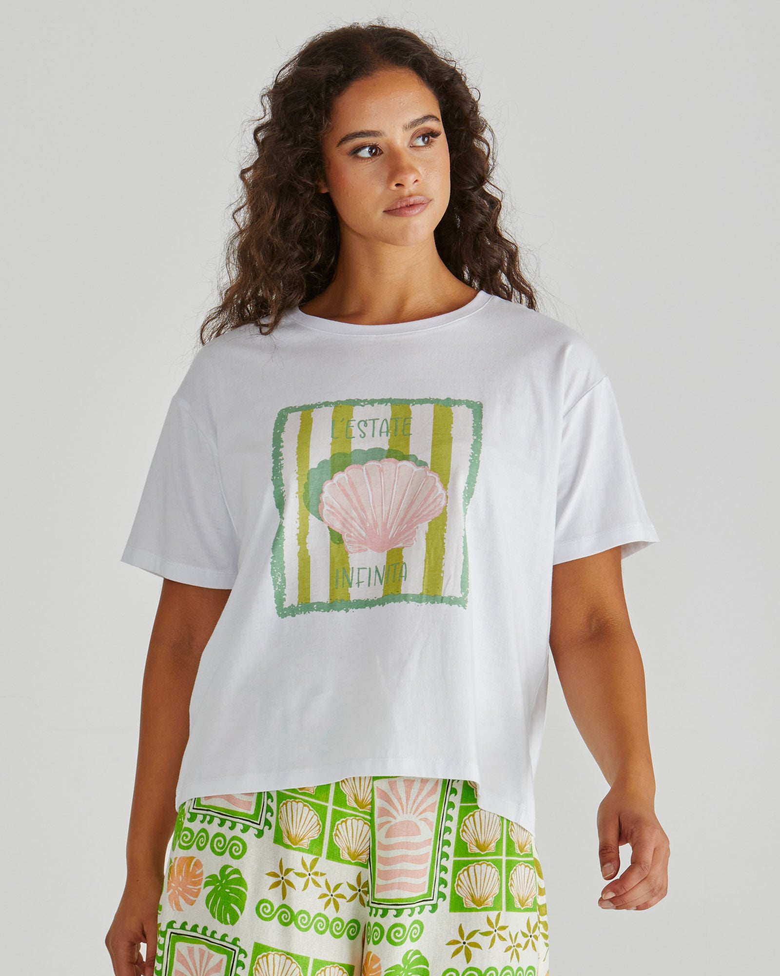 Sass Cynthia Tee - Seashell Stripe