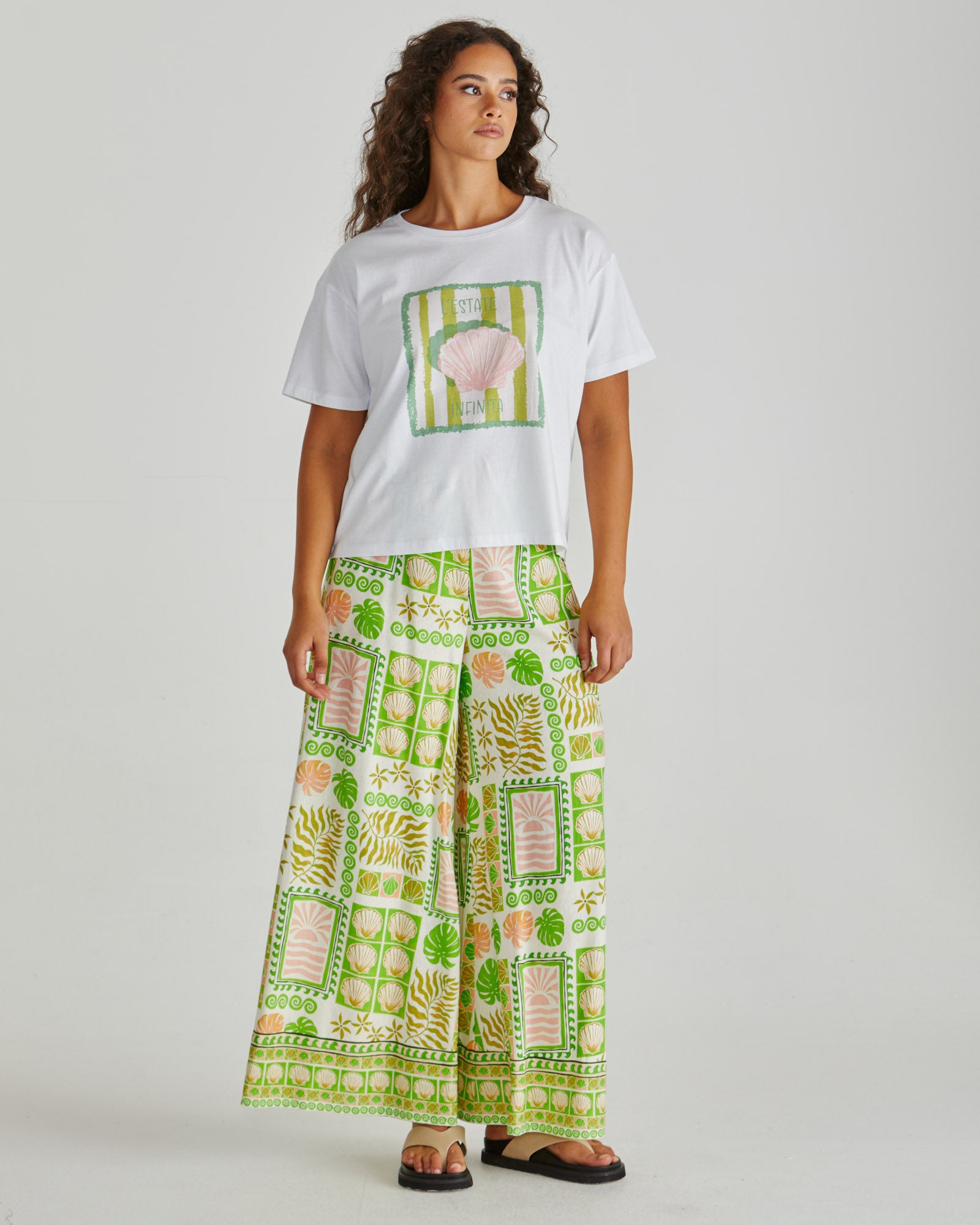 Sass Cynthia Tee - Seashell Stripe