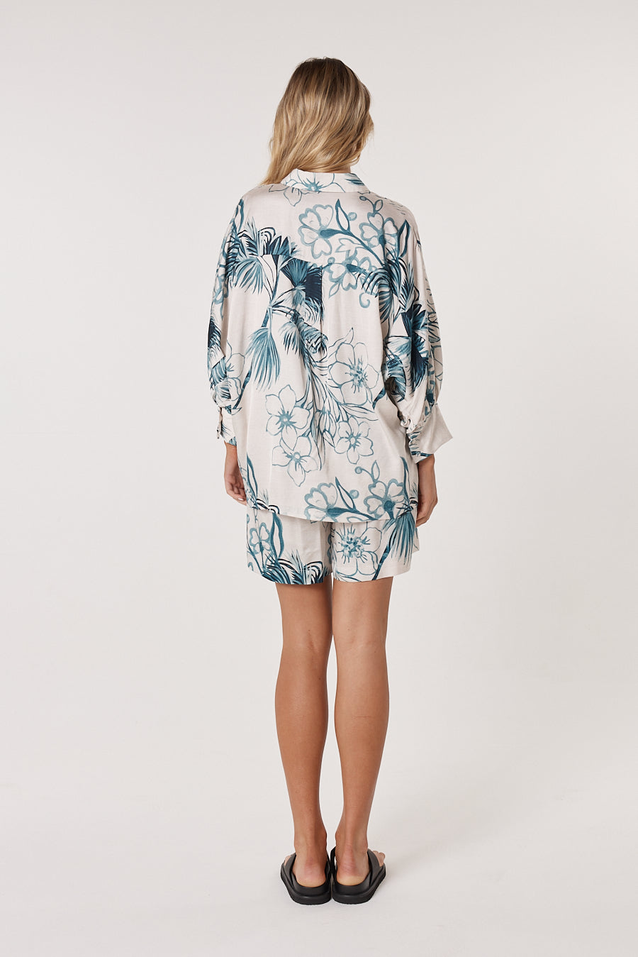 Fate+Becker Solstice Palms Shirt - Palm Print