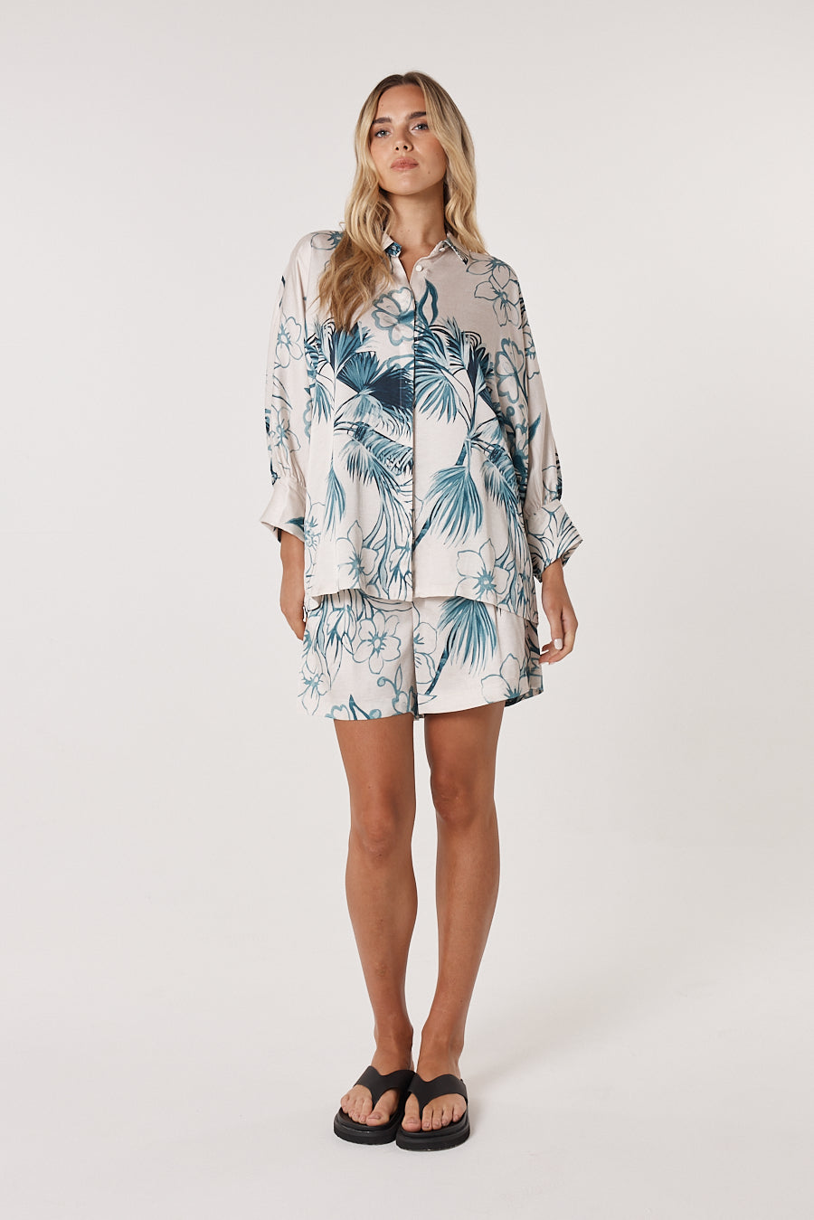 Fate+Becker Solstice Palms Short - Palm Print