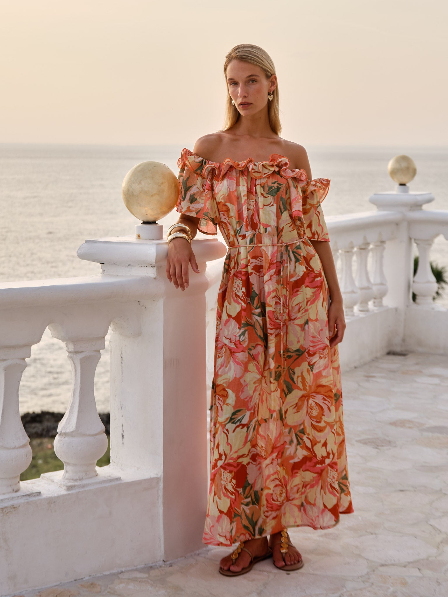 Fate+Becker Cosima Floral Midi Dress - Petal