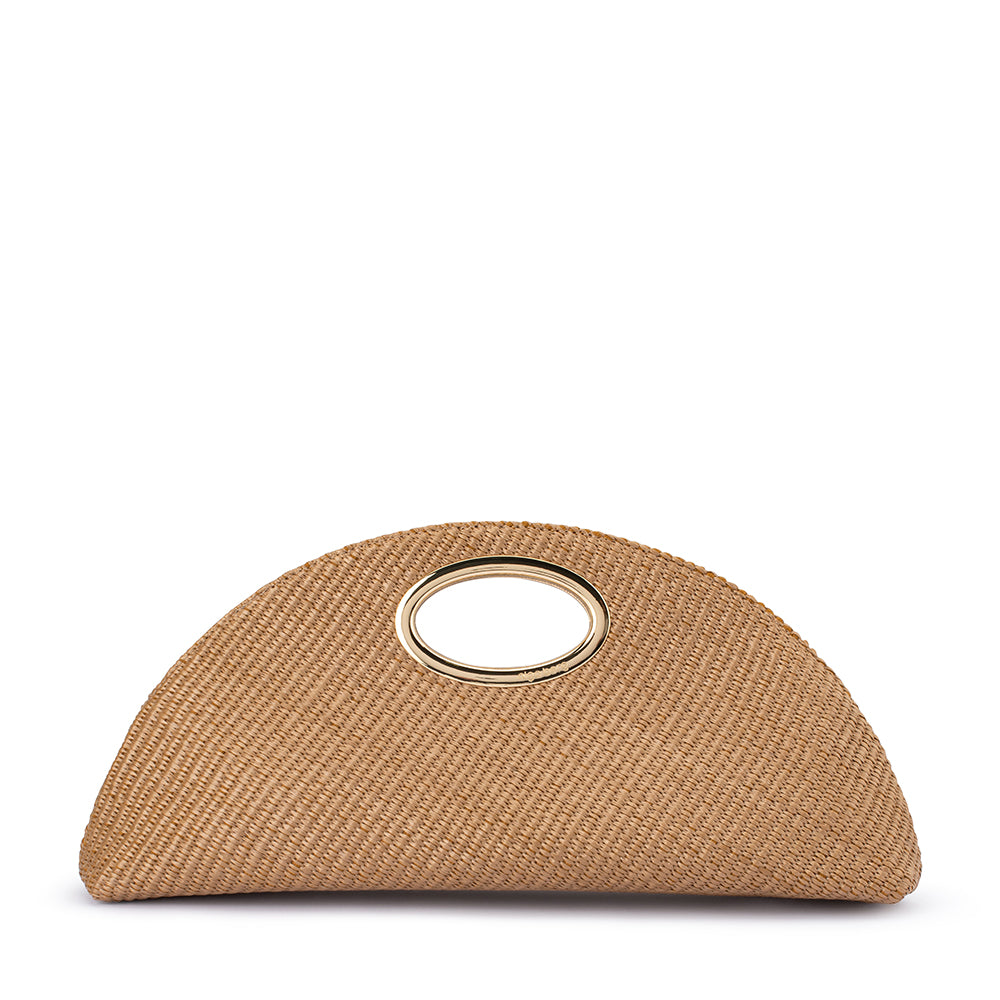 Olga Berg GEENA Straw Bag - Natural