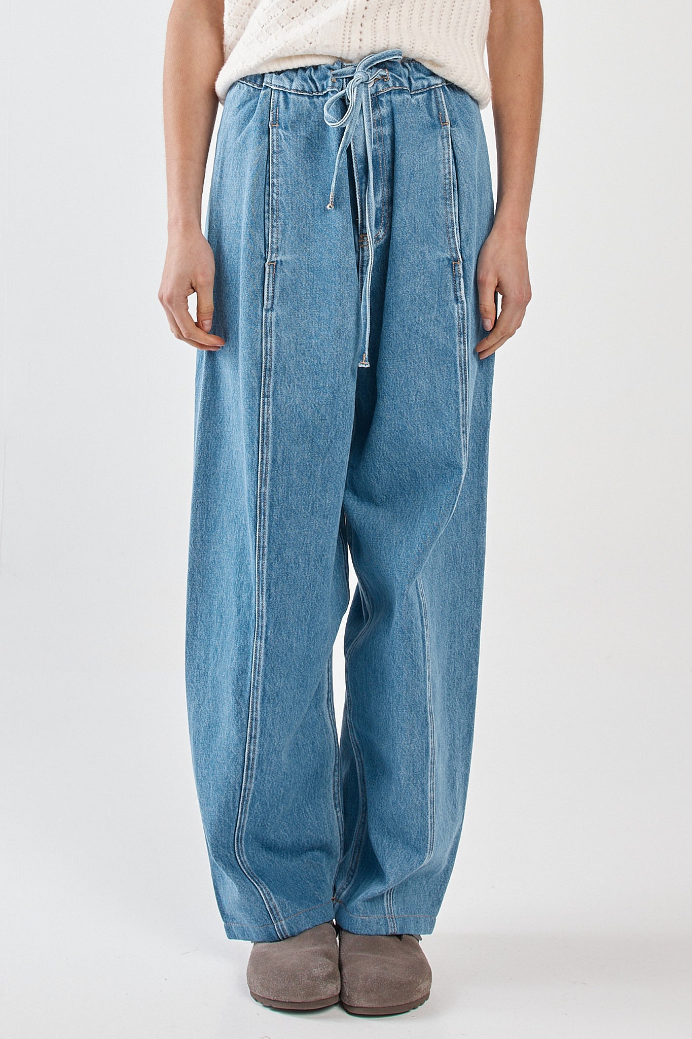Sass Aveline Barrel Leg Jean - Classic Blue