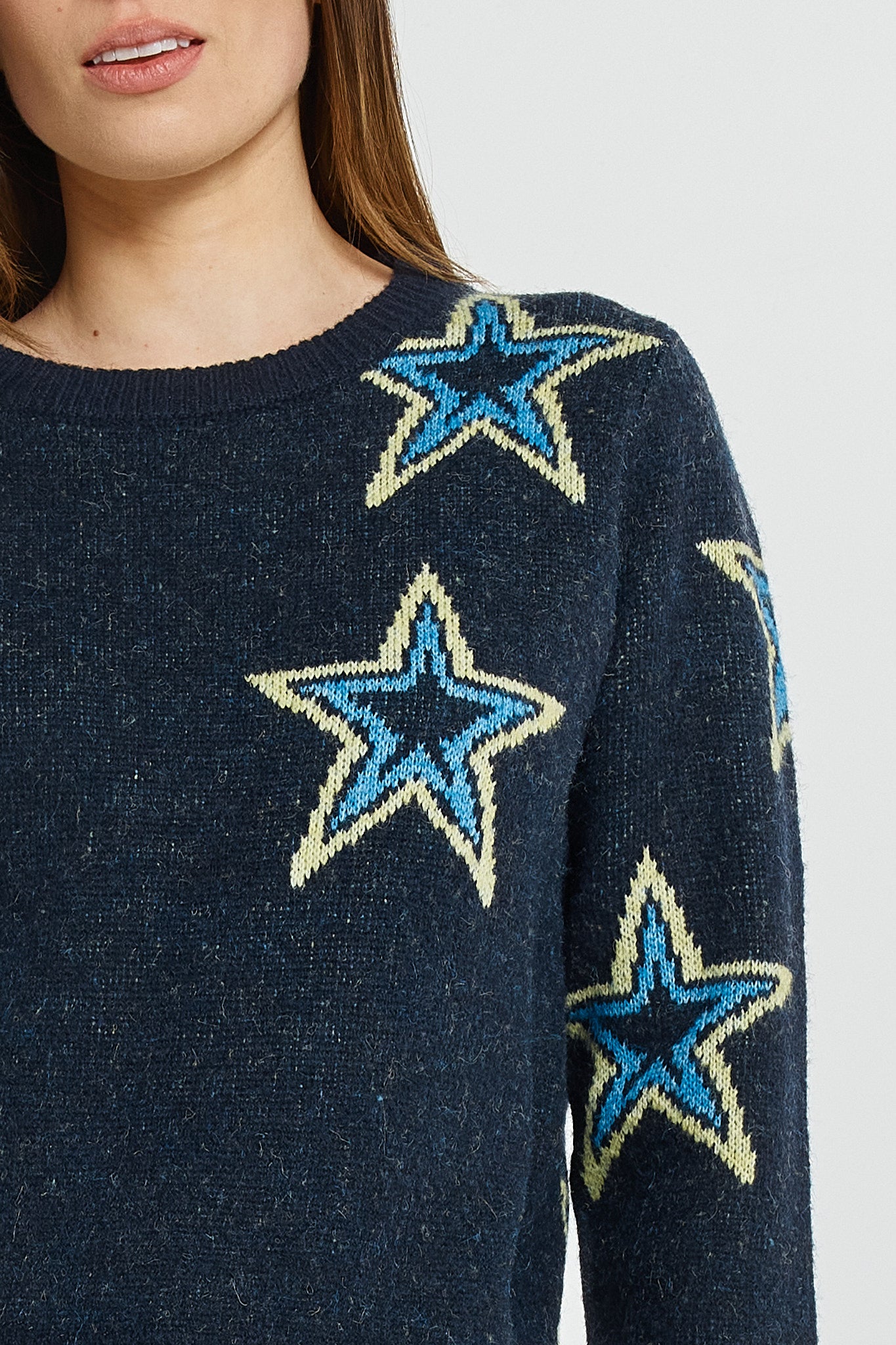 Betty Basics Serena Sweater - Star Jacquard